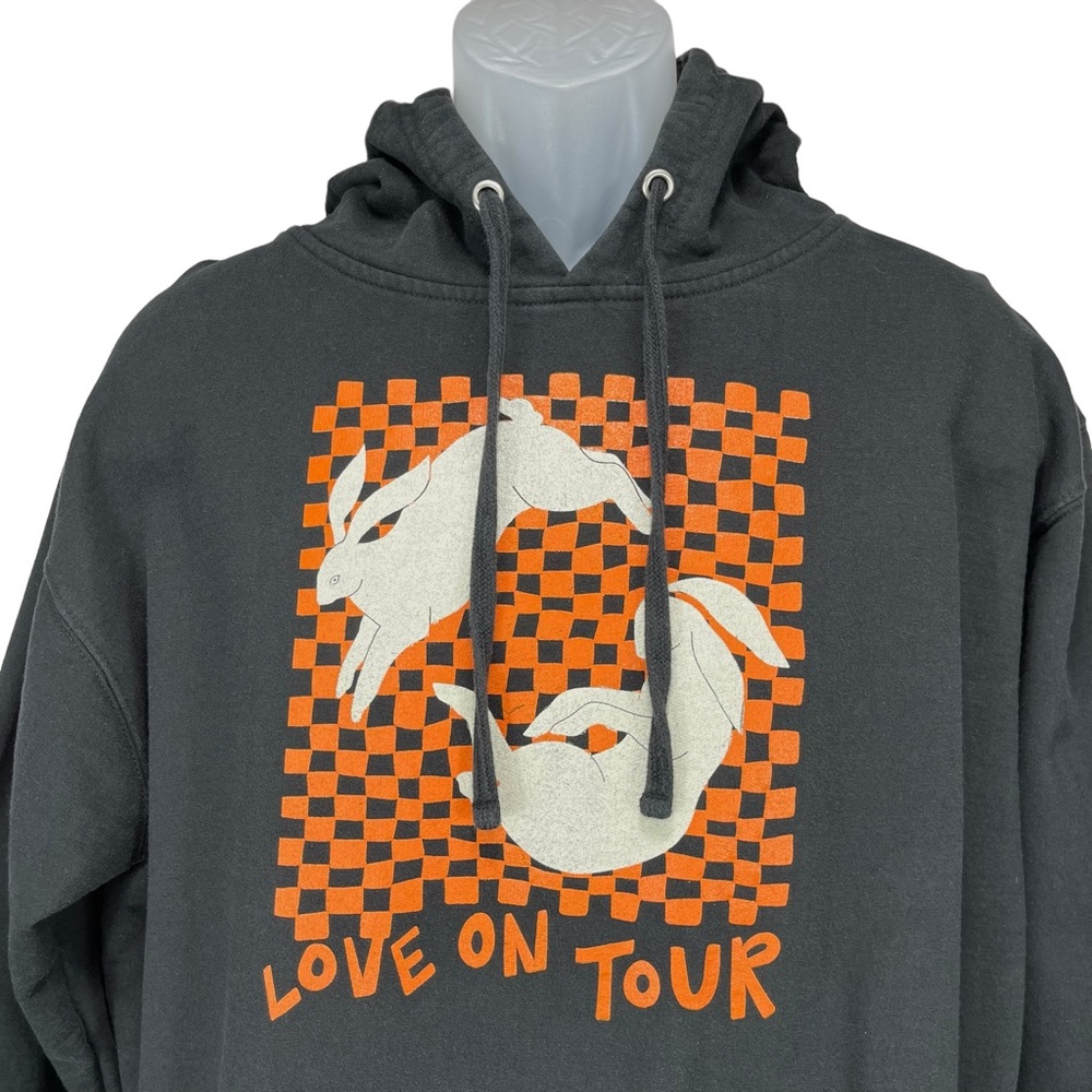 Harry Styles “Love On Tour” Bunny Black Pullover Hoodie Pullover Sweatshirt - Picture 2 of 9